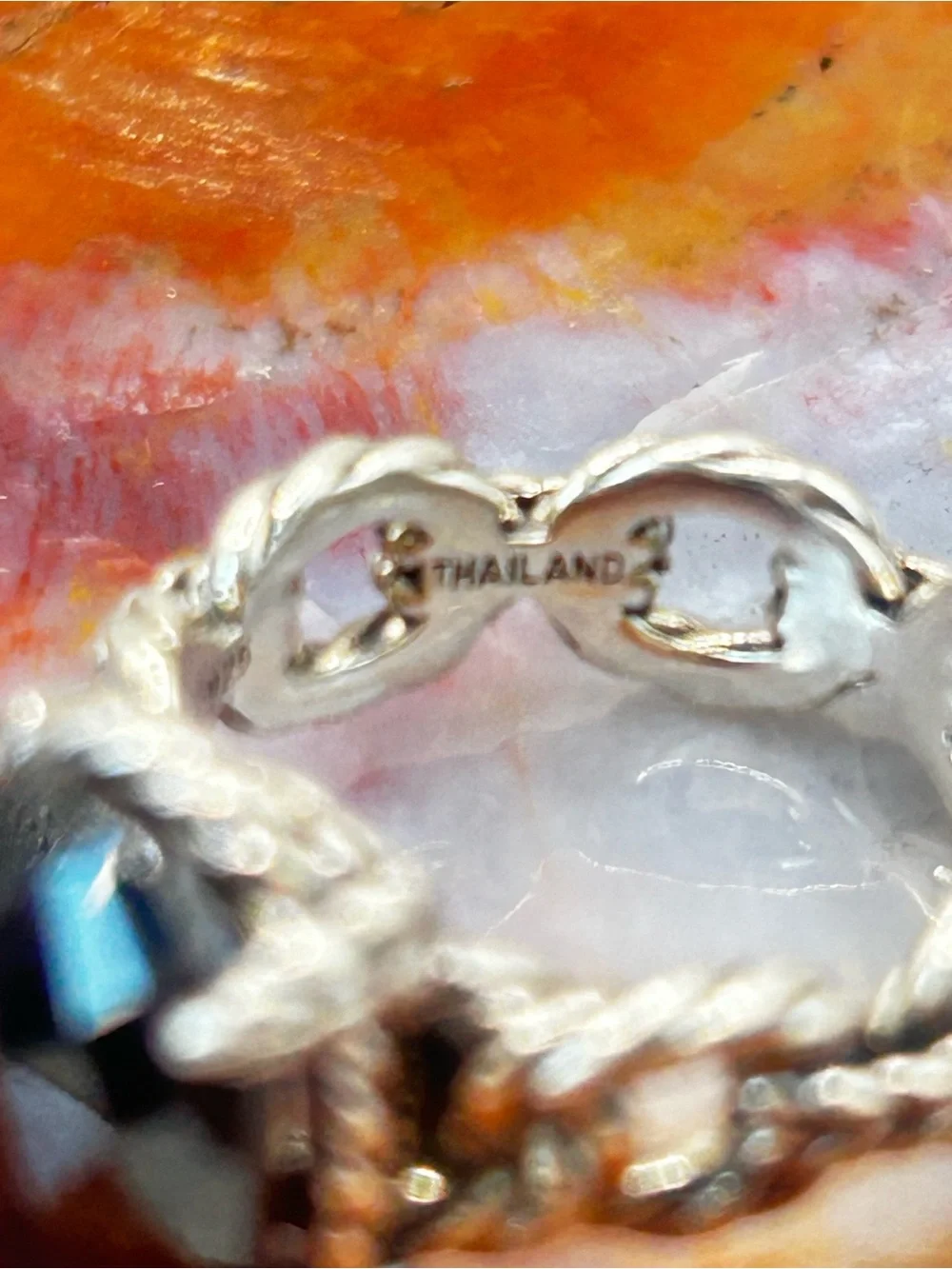 Sterling Silver Black Onyx Braided Ring - Size 7